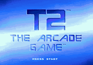T2 The Arcade Game title screen for Sega Genesis